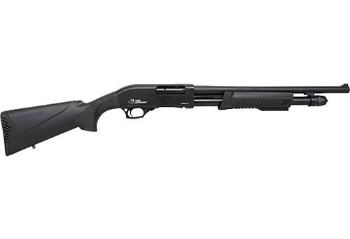 Iver Johnson PAS12 Pump Shotgun 12GA. 3", 5-Shot, 18" Barrel, Blued Synthetic