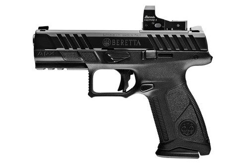 Beretta APX A1 Full Size 9MM Semi-Auto Pistol with Burris Fastfire 3 Optic, 17+1,  4.25" Barrel, Night Sights, Black Polymer SPEC0701A