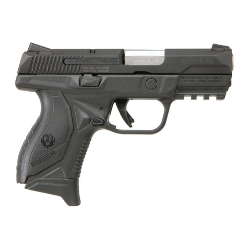 Ruger American Compact 9MM Semi-Auto Pistol 12+1 3.55" Barrel, Black, 2 Mags 8635