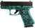 Glock G43X 9MM Tiffany Paisley 10RD GLPX4350201GRFP - left