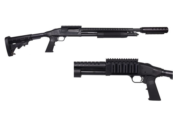 Mossberg 500 Shotgun 12GA. 3" Image Enhanced, 6-Shot, 18.5" Barrel, Matte, 6-Pos Stock