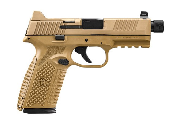 FN 510 Tactical Semi-Auto Pistol 10mm 20RD 4.71" Threaded Barrel, Flat Dark Earth, Optic Ready 66-101376