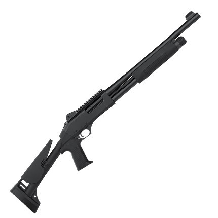 Dickinson Arms TAC-4 Pump Shotgun 12GA 18.5" Barrel, Ghost Ring Sights, Pistol Grip, Picatinny Rail, 1-5Rd Mag