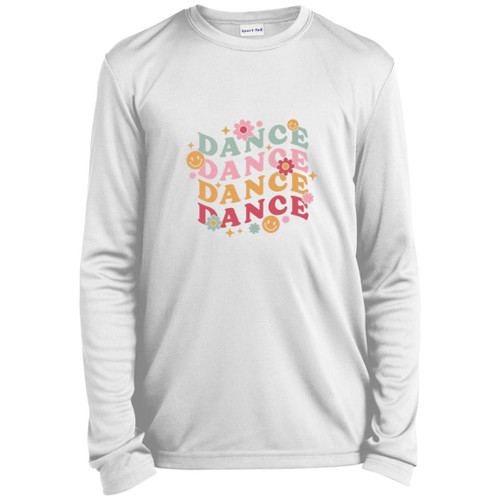 Dance, Dance, Dance Youth Long Sleeve Performance Tee