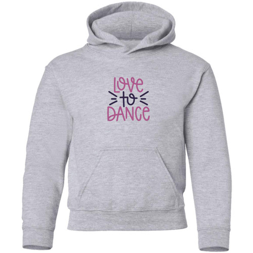 Love To Dance purple Youth Pullover Hoodie