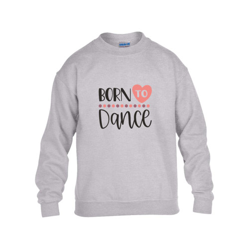 Born To Dance Heart Youth Heavy Blend Fleece Crew