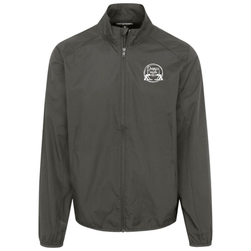 Dance Mode On White Mens Zephyr Full-Zip Jacket