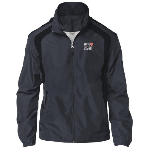 Born To dance White Raglan Jacket