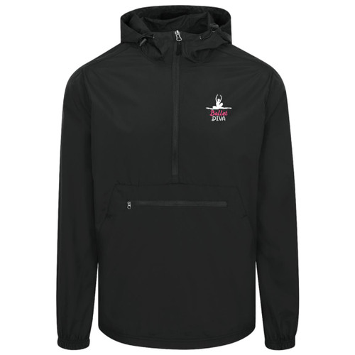 Ballet Diva White Packable Anorak