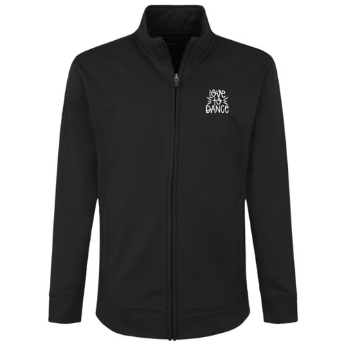 Love To Dance White Youth Fleece Full-Zip Jacket