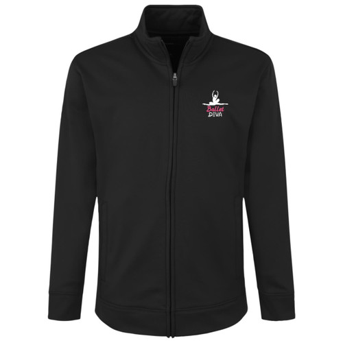 Ballet Diva White Youth Fleece Full-Zip Jacket