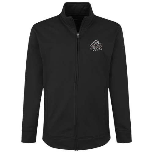 Why Walk When you can Dance White Youth Fleece Full-Zip Jacket