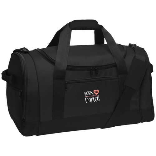 Born To dance White Voyager Sports Duffel