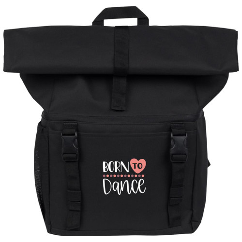 Born To dance White 18-Can Backpack Cooler