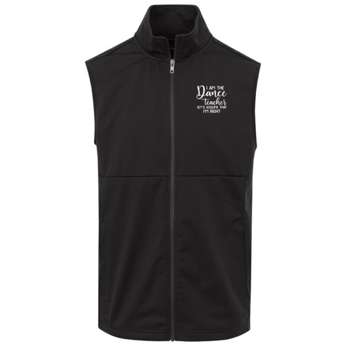 I am The dance teacher white Adult Soft Shell Vest