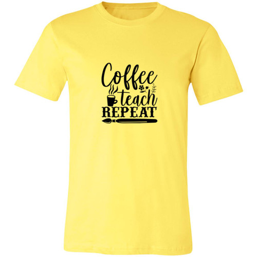 Coffee Teach repeat Short-Sleeve T-Shirt