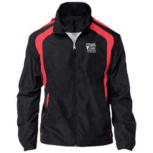 behind Every Dancer White Raglan Jacket