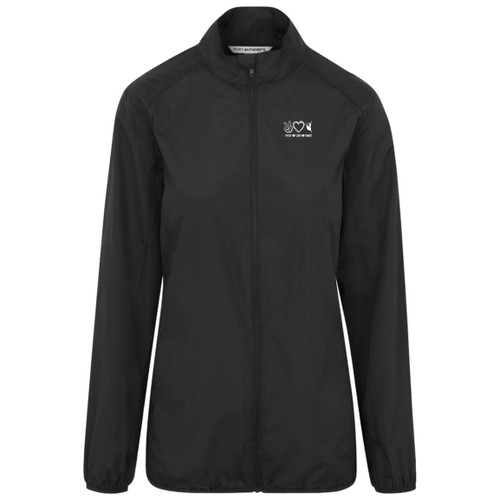 Peace love dance white Womens Zephyr Full-Zip Jacket