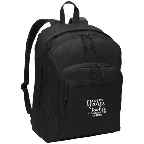 I am The dance teacher white Basic Backpack