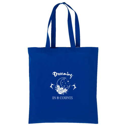 Dreaming in 8 counts white Cotton Tote