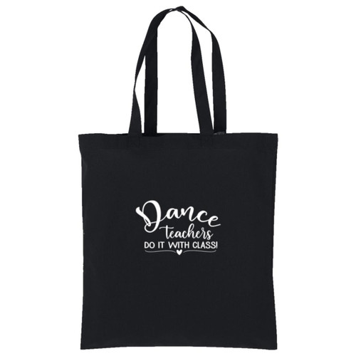 Do it with class white Cotton Tote
