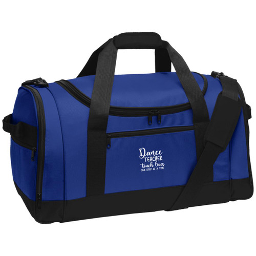 Dance teacher touch lives white Voyager Sports Duffel