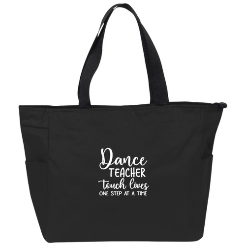 Dance teacher touch lives white Essential Zip Tote
