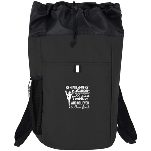 behind Every Dancer White Hybrid Backpack