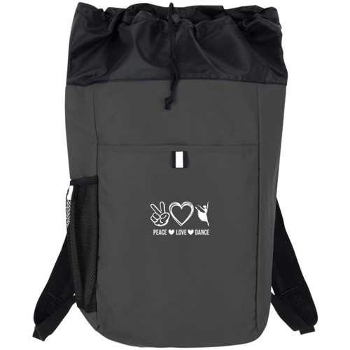 Peace love dance white Hybrid Backpack