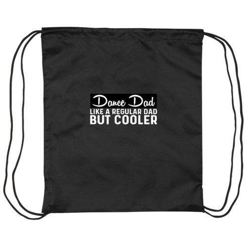 Dnace Dad But Cooler White Drawstring Cinch Bag