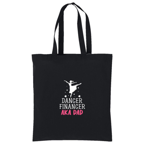 Dance Financer Aka Dad white Cotton Tote