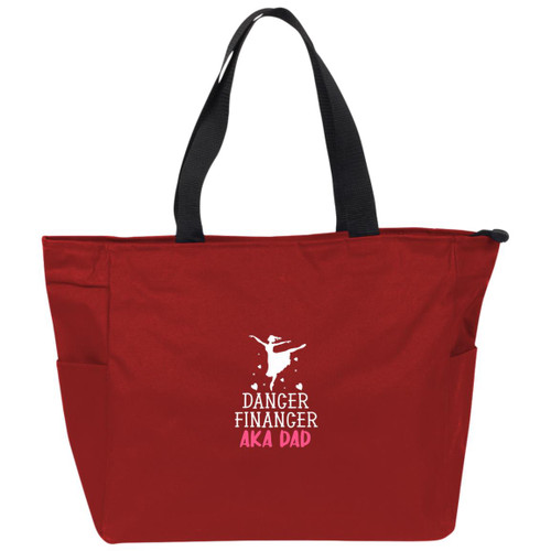 Dance Financer Aka Dad white Essential Zip Tote