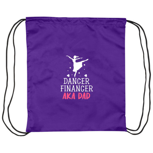 Dance Financer Aka Dad white Drawstring Cinch Bag
