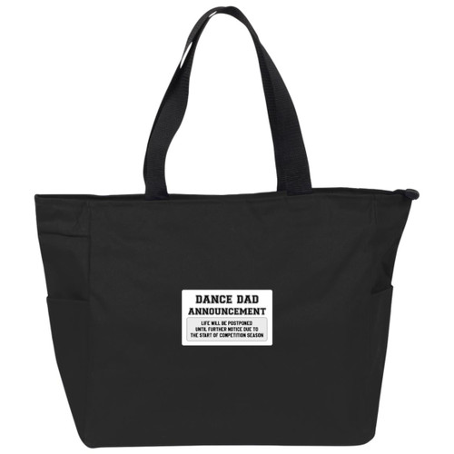 Dance Dad Announcement Essential Zip Tote