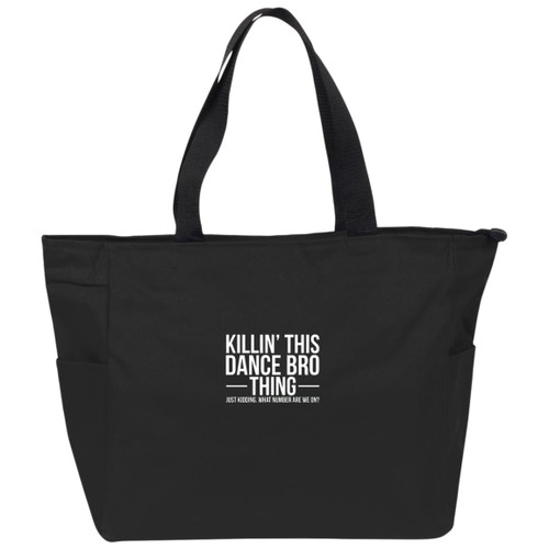 Killing this dance bro thing white Essential Zip Tote