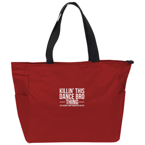 Killing this dance bro thing white Essential Zip Tote