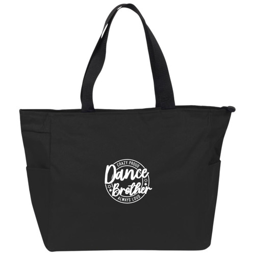 Dance brother always loud always proud white Essential Zip Tote