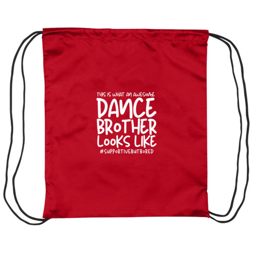 This is what an awesome dance brother looks like white Drawstring Cinch Bag