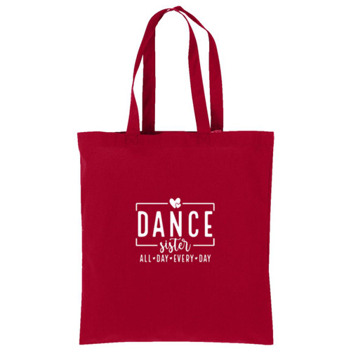 Dance Sister all day white Cotton Tote