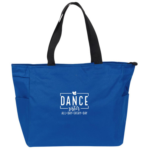 Dance Sister all day white Essential Zip Tote