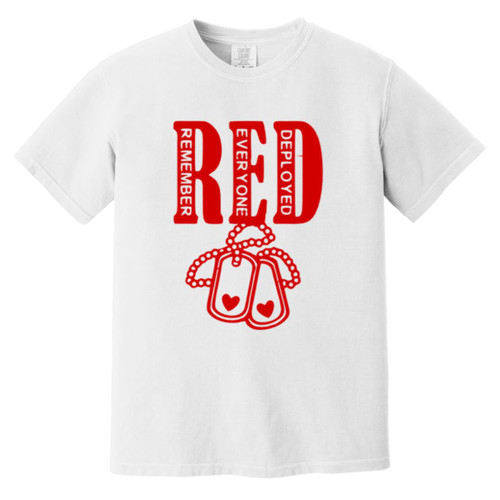 RED Design 6 Heavyweight Garment-Dyed T-Shirt