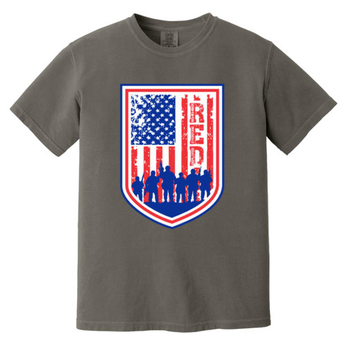 RED Design 4 Heavyweight Garment-Dyed T-Shirt