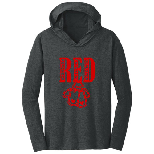 RED Design 6 Hooded Long Sleeve T-shirt
