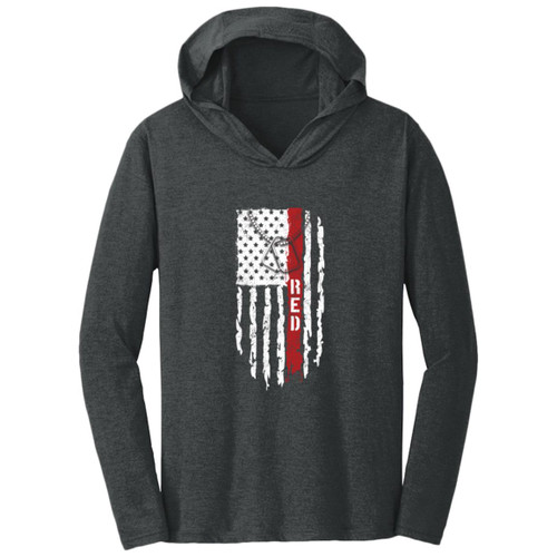 RED Design 3 Hooded Long Sleeve T-shirt