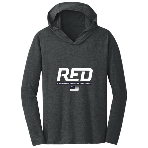 RED Design 2 Hooded Long Sleeve T-shirt