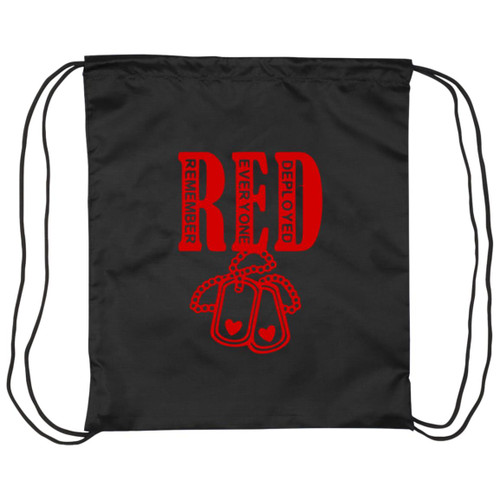 RED Design 6 Drawstring Cinch Bag