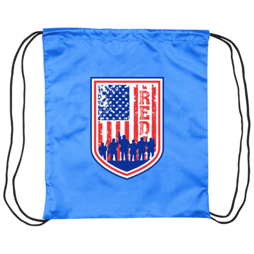 RED Design 4 Drawstring Cinch Bag