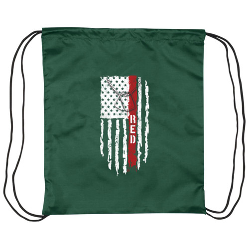 RED Design 3 Drawstring Cinch Bag