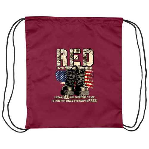RED Design 1 Drawstring Cinch Bag