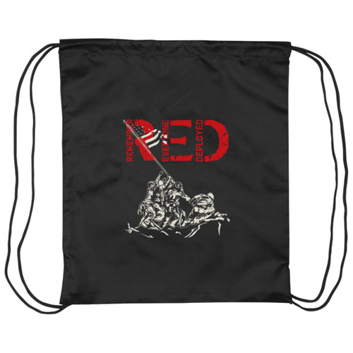 RED Design 9 Drawstring Cinch Bag